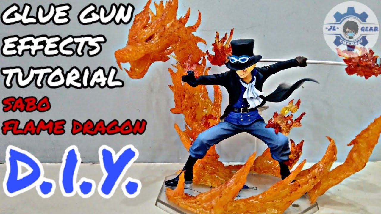 Glue Gun Art | Tutorial #4 | Sabo Flame Dragon Effects