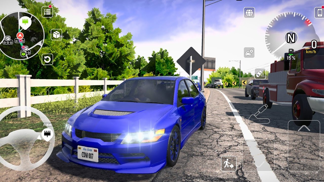 🚗  Car Driving Multiplayer 🛣 Mitsubishi Lancer Evolution IX gameplay ✅️Amazing Ultra  graphics