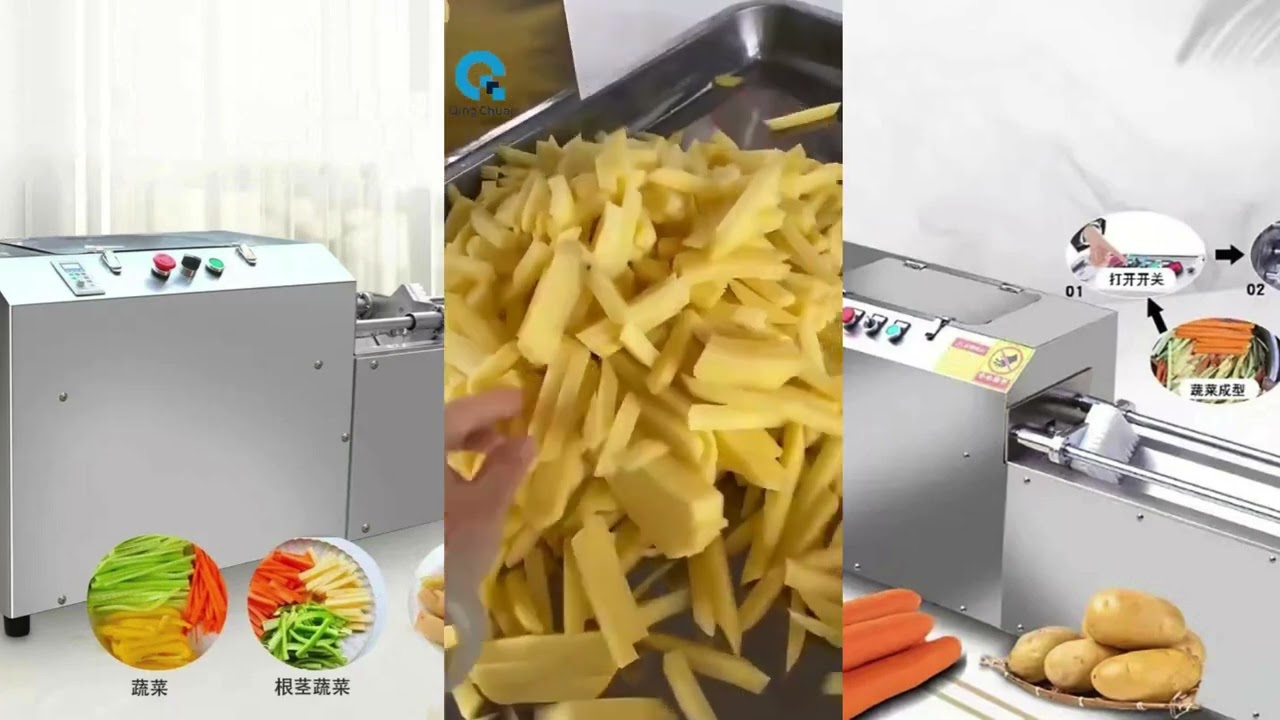Multifunctional Electric Vegetable Cutting Machine | Perfect for Potatoes, Radishes, & More!