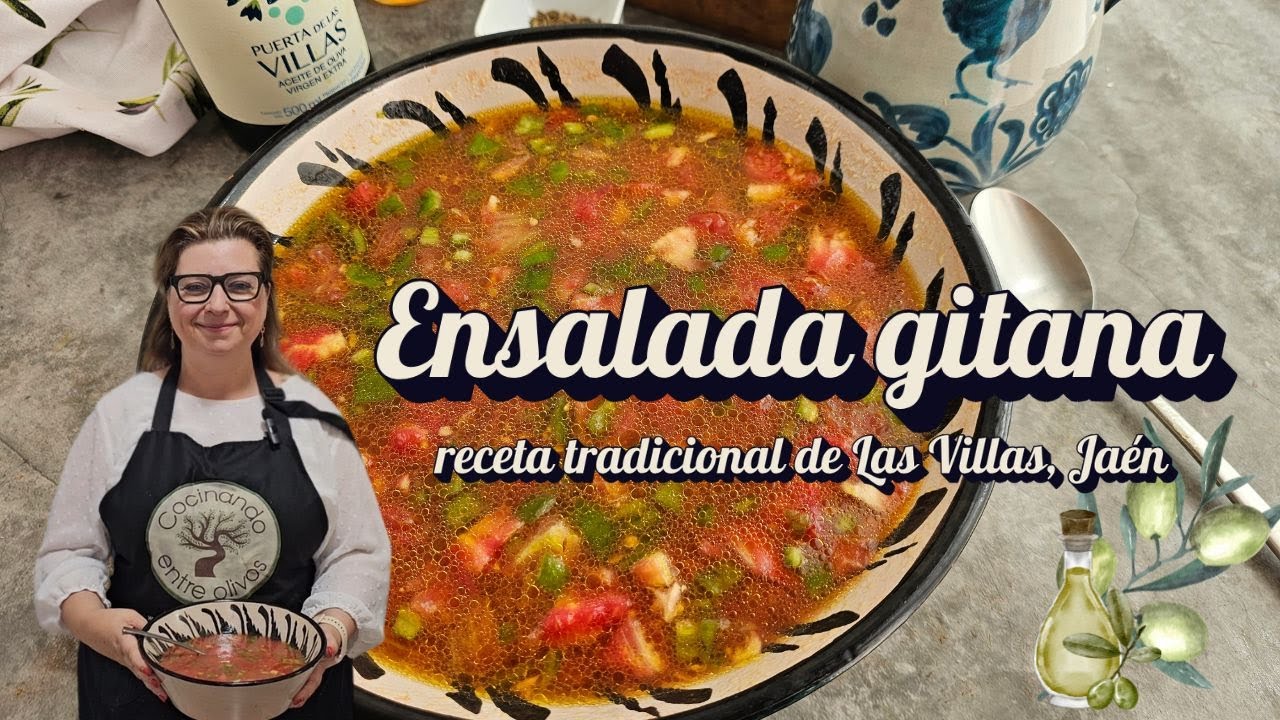 Cómo hacer Ensalada gitana, receta tradicional de Villacarrillo, Jaén. ¡Ideal para el verano!