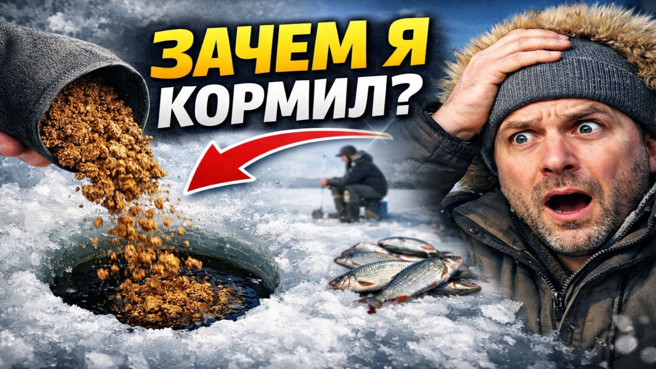 Рыбак, НЕ СЫПЬ ЭТО В ЛУНКУ! Почему прикорм в глухозимье только вредит