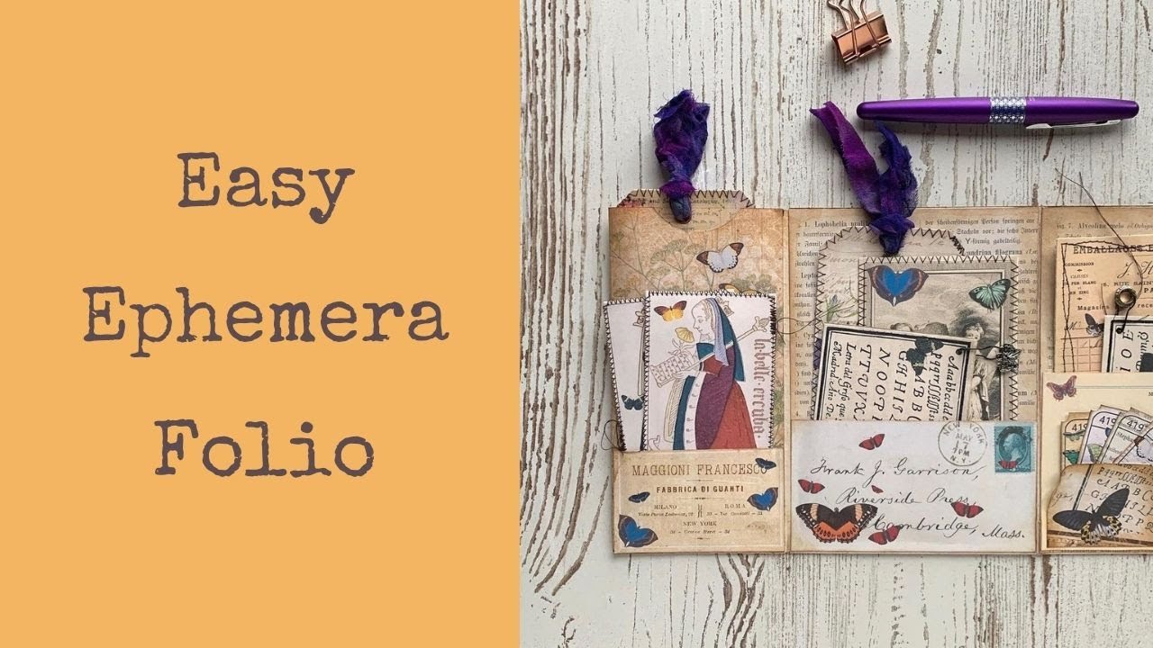 Easy Ephemera Folio using a Digital Kit