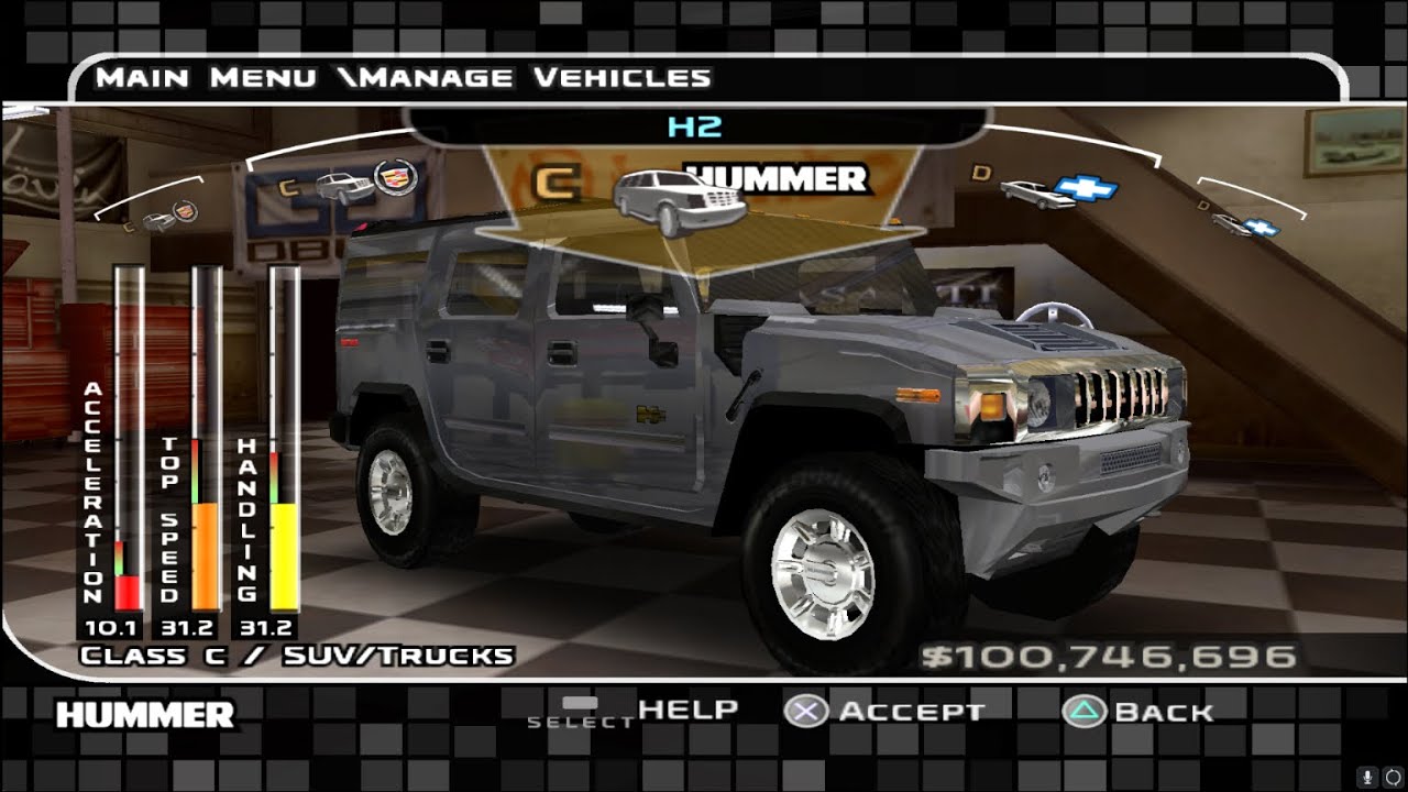 Midnight Club 3 Customization Hummer H2