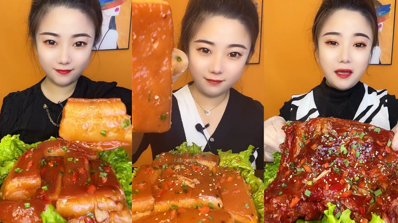 Yummy #:Eat sea conch pig brain belly pork bone head pig ,