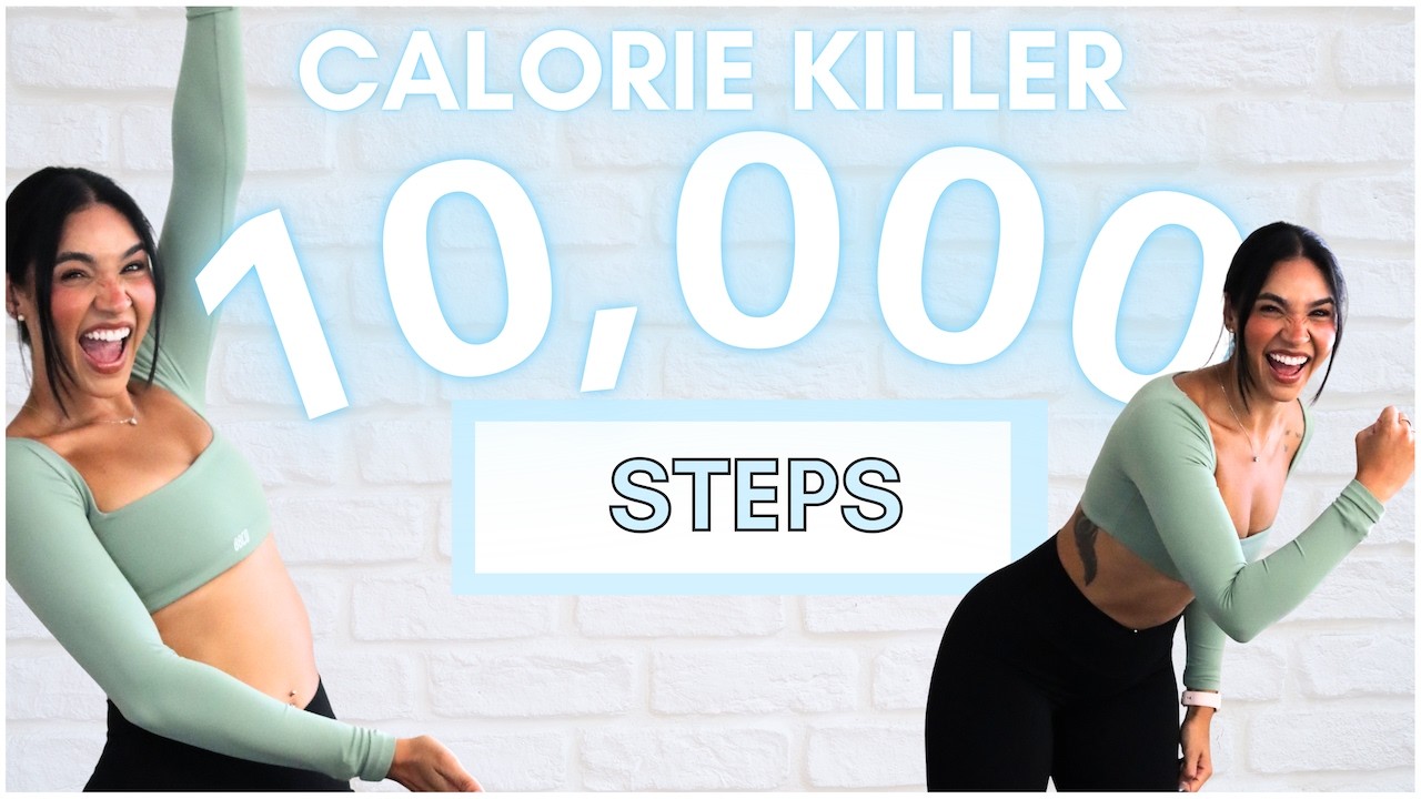 10000 Steps Walking Workout At Home for Beginners 🔥 KNEE FRIENDLY Low Impact Fat Burn
