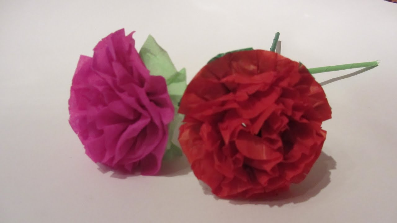 Cómo hacer flores de papel. Paper flowers.