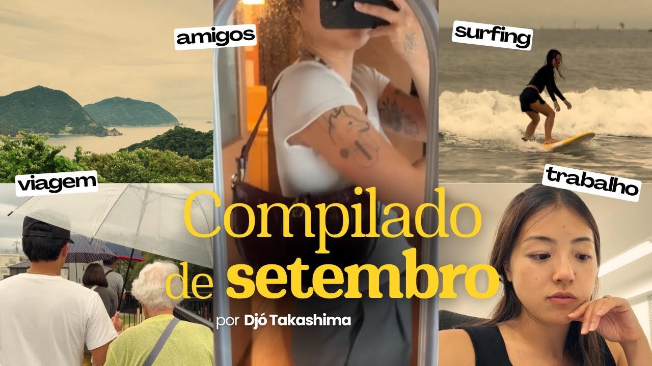Vlog de Setembro | COMO É UM MÊS DE QUEM MORA NO JAPÃO? 🇯🇵