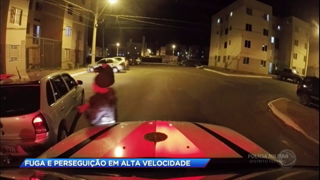 Cidade Alerta mostra fuga e perseguição em alta velocidade após roubo de carro no DF