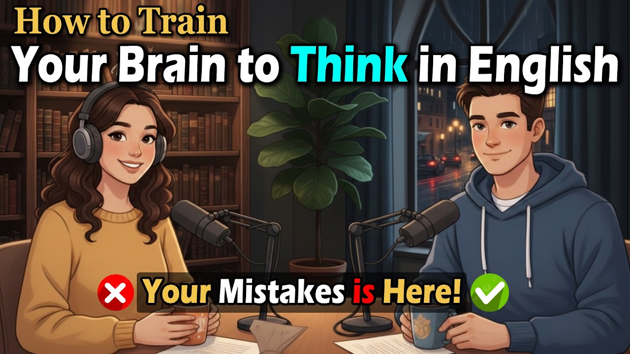 How To Train Your Brain to Think in English Faster | English Speaking Practice