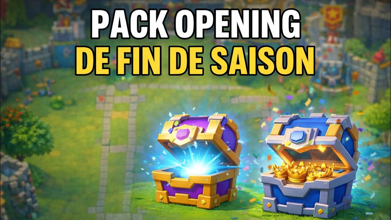 Pack opening de fin de saison + modification du deck - Clash Royale