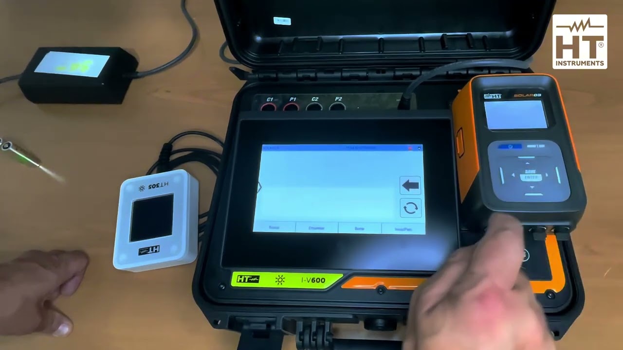 Comissionamento fotovoltaico curva i-v: configure o SOLAR-03