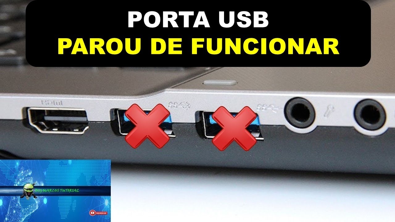 Porta USB do Notebook Parou de Funcionar