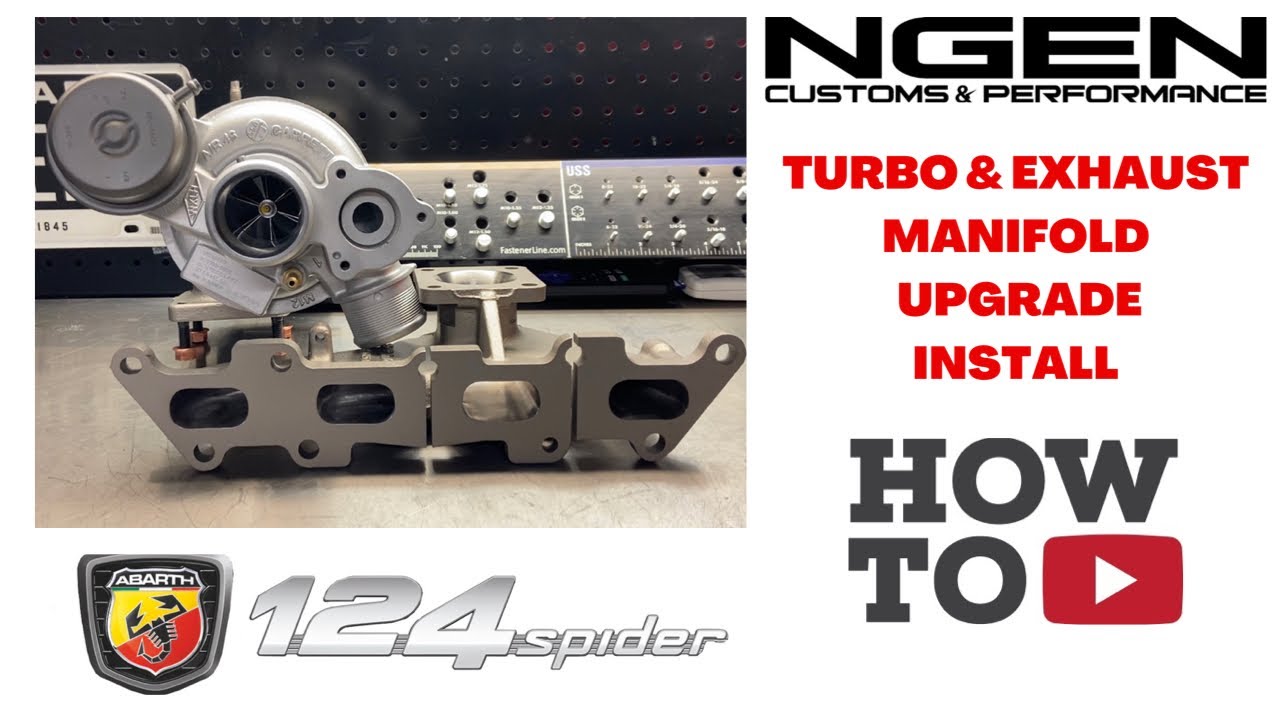 TURBO & EXHAUST MANIFOLD UPGRADE INSTALL on a Fiat 124 Spider Abarth - HOW TO!