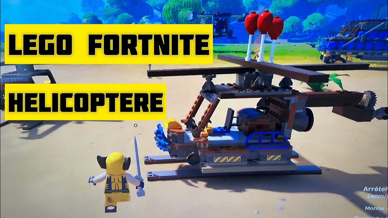 Construire un Hélicoptère sur Lego Fortnite