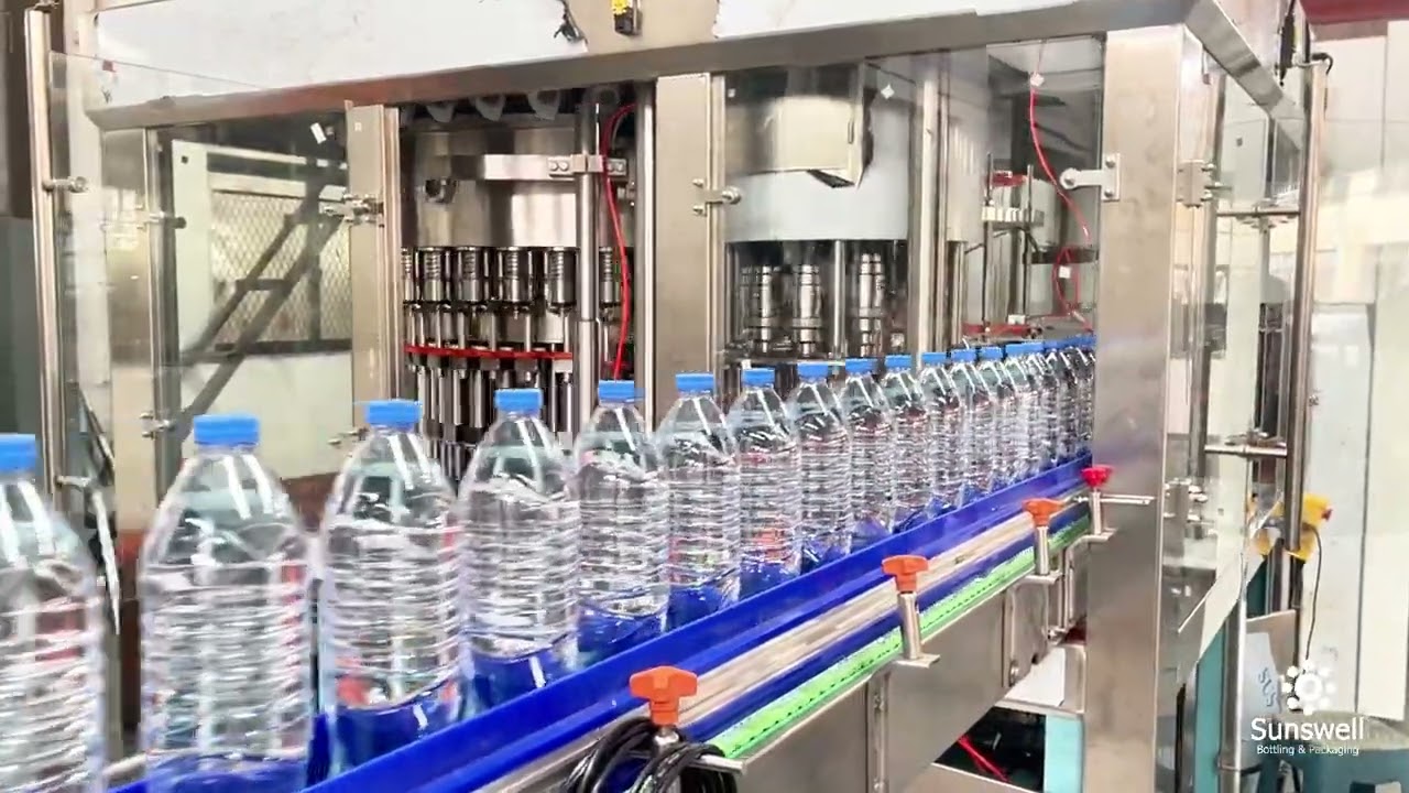 18000bph 2925 short neck light bottle combiblock water filling line