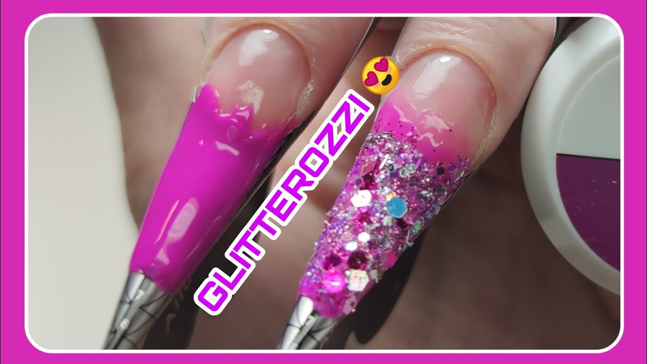 COFFIN NAILS GLITTEROZZI | RICOSTRUZIONE CON NAIL FORM| WATCH ME WORK COFFIN NAILS @ValentinaMNails