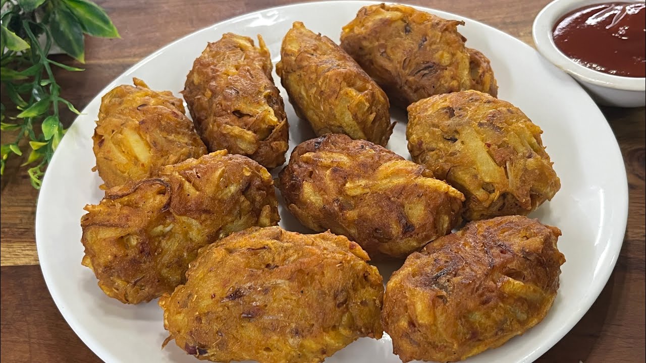 New Crispy Laccha Egg Pakora Recipe | Anda Pakora Recipe | Onion Potato Egg Recipe 