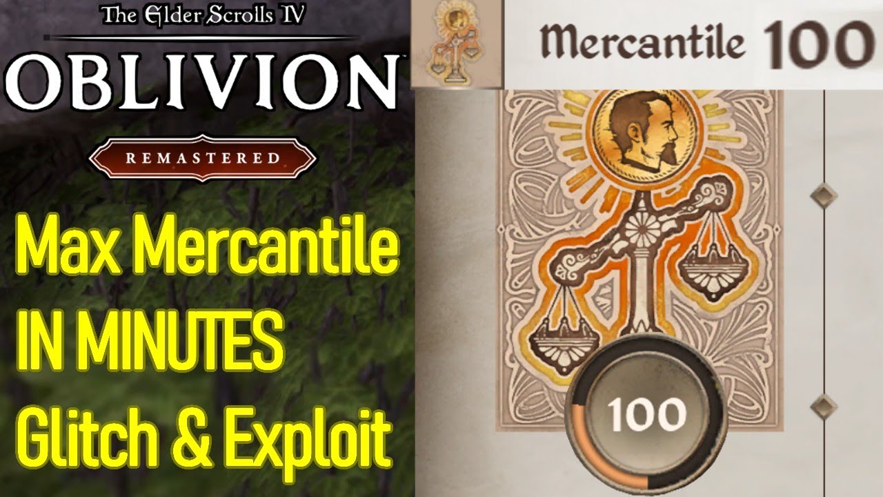 FAST Oblivion Remastered Mercantile xp Farming Glitches and Exploits, Level 100 IN MINUTES