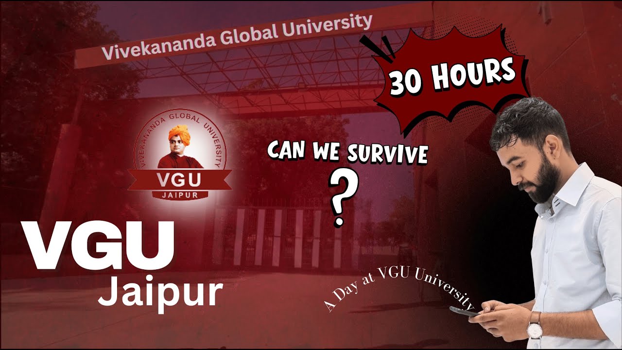 Vivekananda Global University Jaipur Hackathon Vlog | Campus Tour & Facilities Review #university