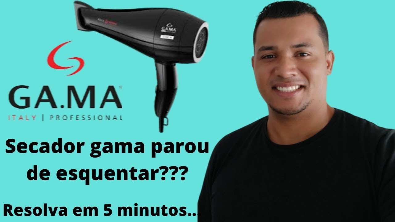 Secador gama parou de esquentar??? Saiba como resolver em 5 minutos #gama #secador