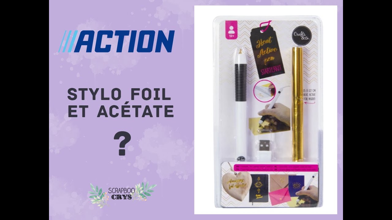 Expériences sur de l'acétate avec le stylo foil d'ACTION 🤔