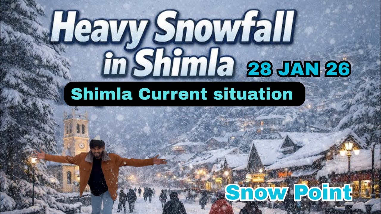 Finally Snowfall in Shimla! 🌨️ Shimla ki Pehli Barf 2026 | Winter Wonderland