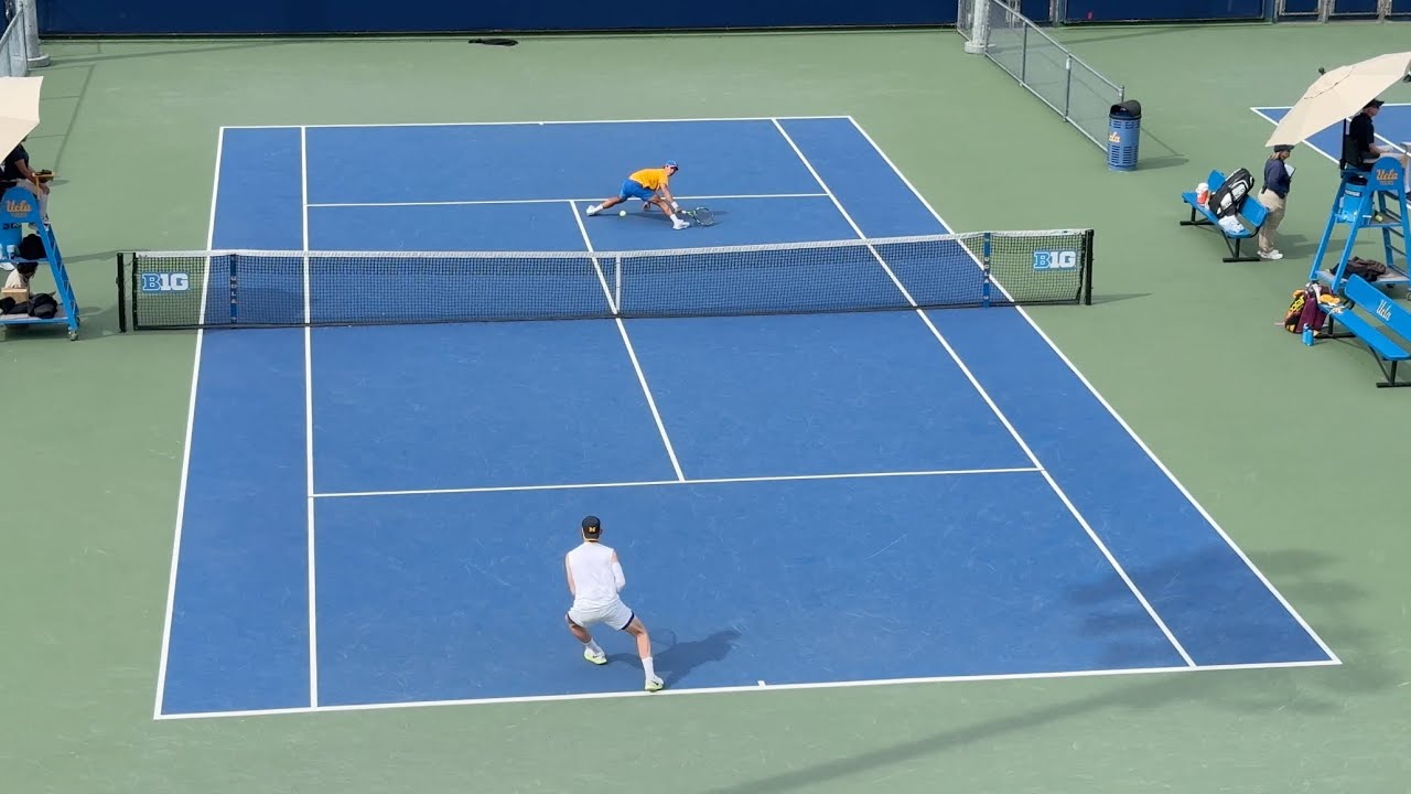 Emon van Loben Sels (UCLA) vs. Bjorn Swenson (Michigan) College Tennis