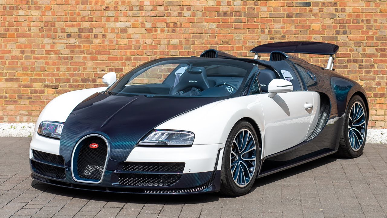 2014 Bugatti Veyron Grand Sport Vitesse - Carrara White with Blue Carbon - Walkaround & Interior