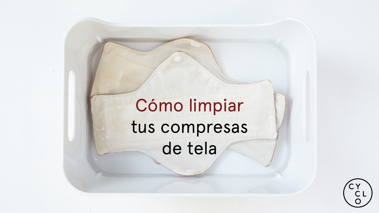 CÓMO LIMPIAR TUS COMPRESAS DE TELA