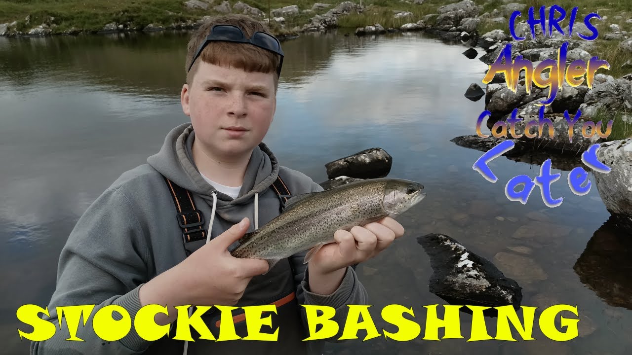 Stockie bashing in Barfinna lake in Molls Gap CO.Kerry