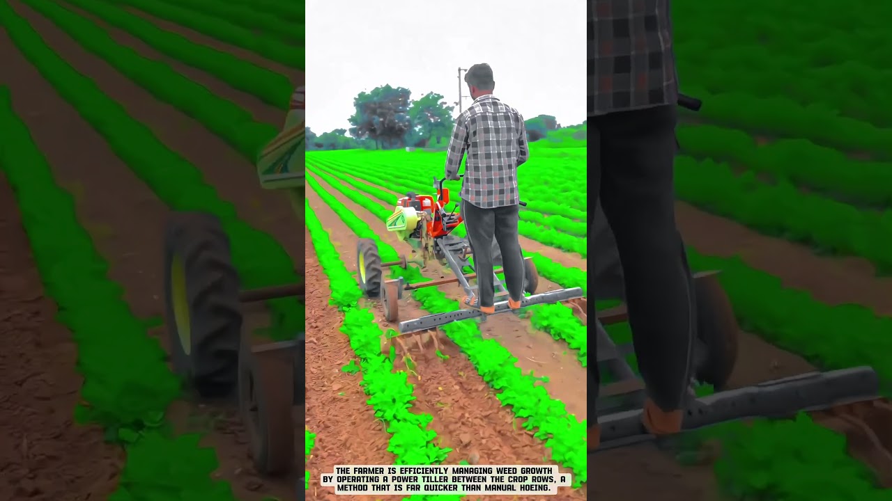 Inter Row Weeder Machine for Vegetable Farming #smartfarming #gardeningtips