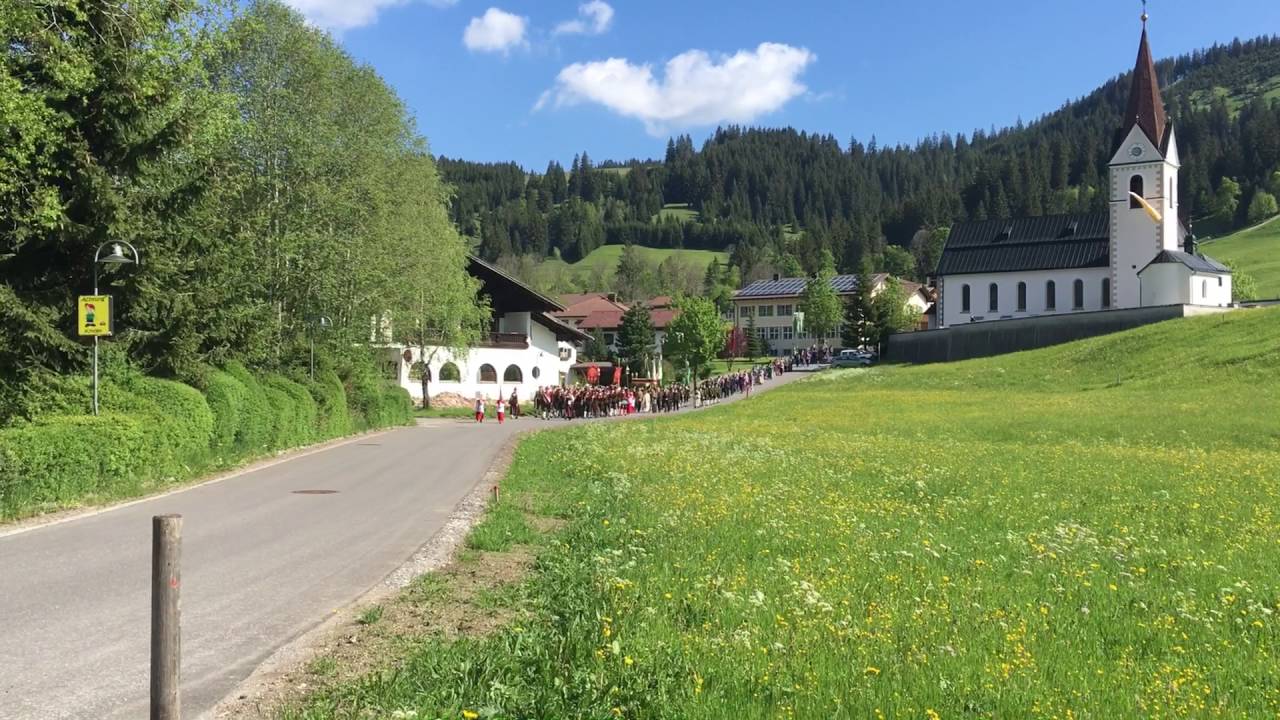 Fronleichnamsprozession in Schattwald