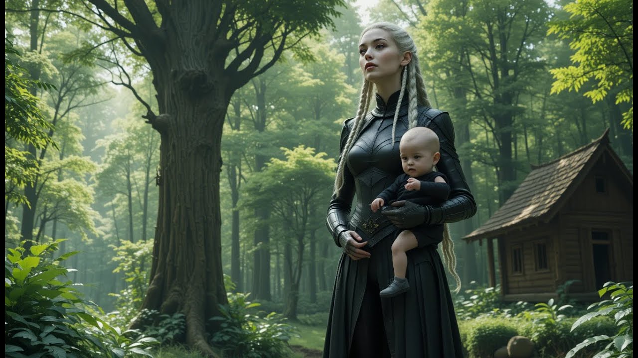 Alien Warrior Woman and Her Child Knock on a Human's Door Seeking Help!