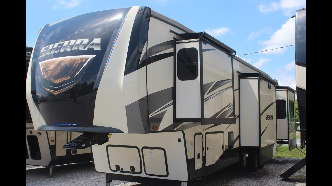 SOLD! 2018 Sierra 387MKOK  Fifth Wheel, 5 Slides, Man Cave, Washer/Dryer, 1.5 Bathrooms, $46,900
