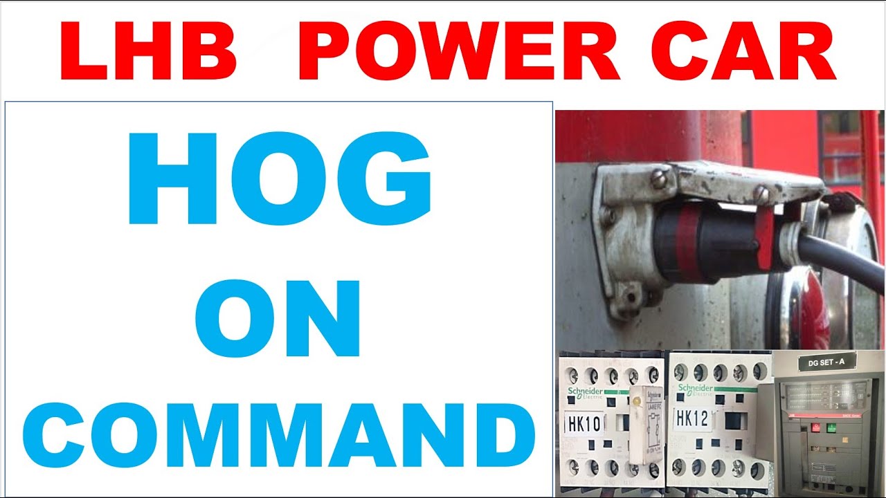 LHB POWER CAR से HOG कनेक्सन के समय लोको मे ON COMMAND कैसे जाती है। कैसे interlocking की गयी है।