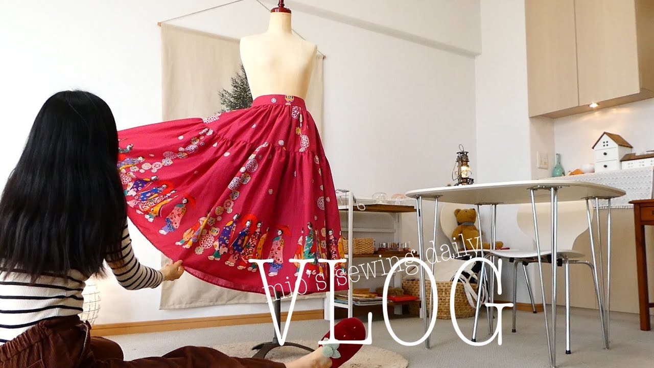 Шьем юбки по ярким японским узорам👘 (видеоблог любителя японского шитья)