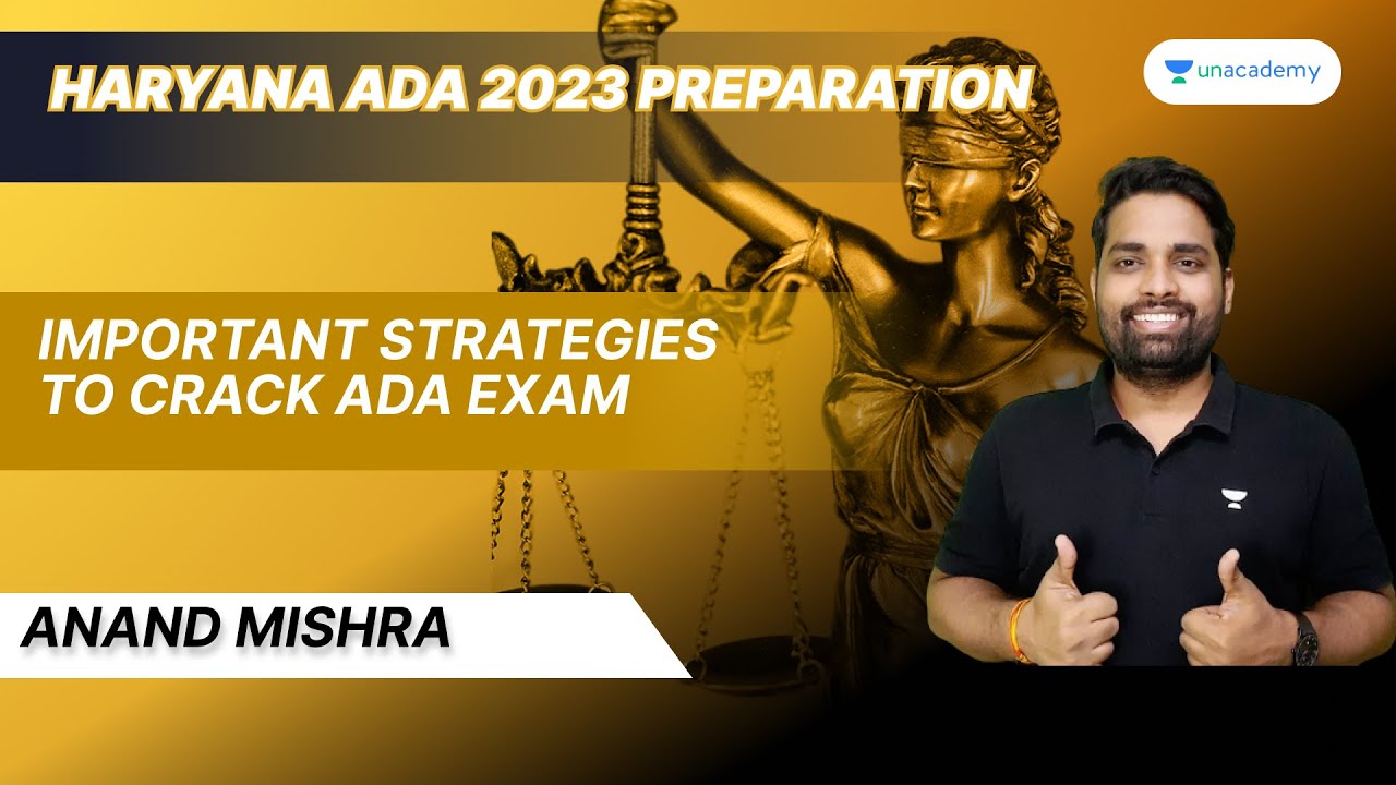 Important Strategy for Haryana ADA 2023 Exam |  Anand Mishra | Let's crack Judiciary exams
