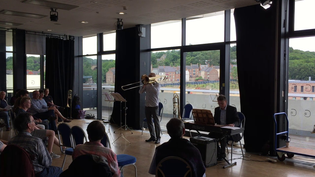 Contrabass trombone solo repertoire: European Premiere of 