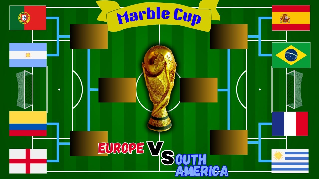 Europe vs South America! National Teams Face Off in Marble Football Cup