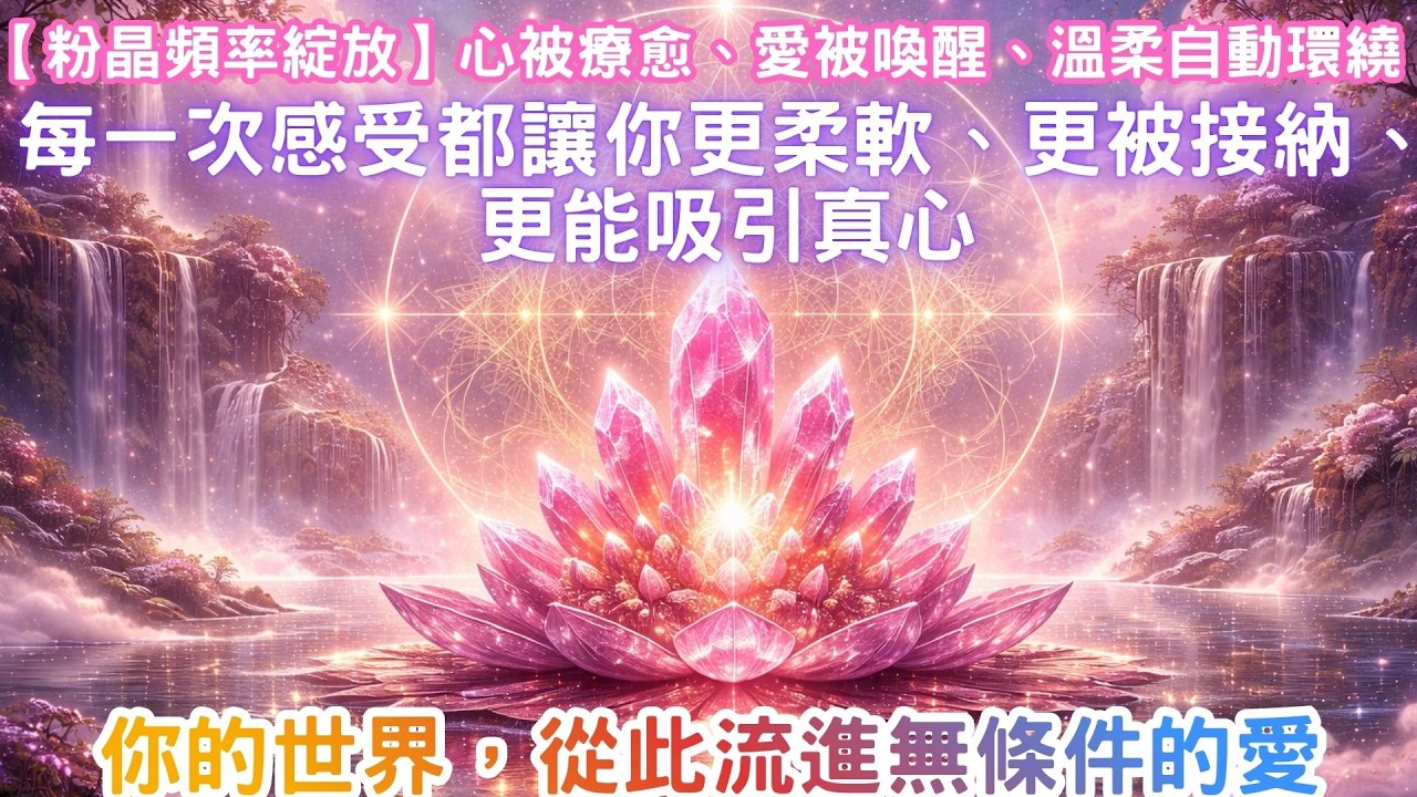 【粉晶頻率綻放】心被療愈、愛被喚醒、溫柔自動環繞｜每一次感受都讓你更柔軟、更被接納、更能吸引真心｜你的世界，從此流進無條件的愛