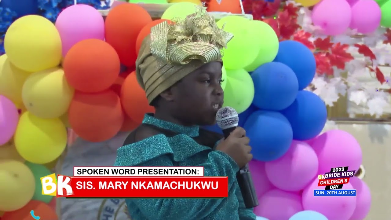 SPOKEN WORD PRESENTATION :: THE BULLYING PARENTS :: BRIDE KIDS CHILDREN DAY SUNDAY 20TH AUGUST, 2023