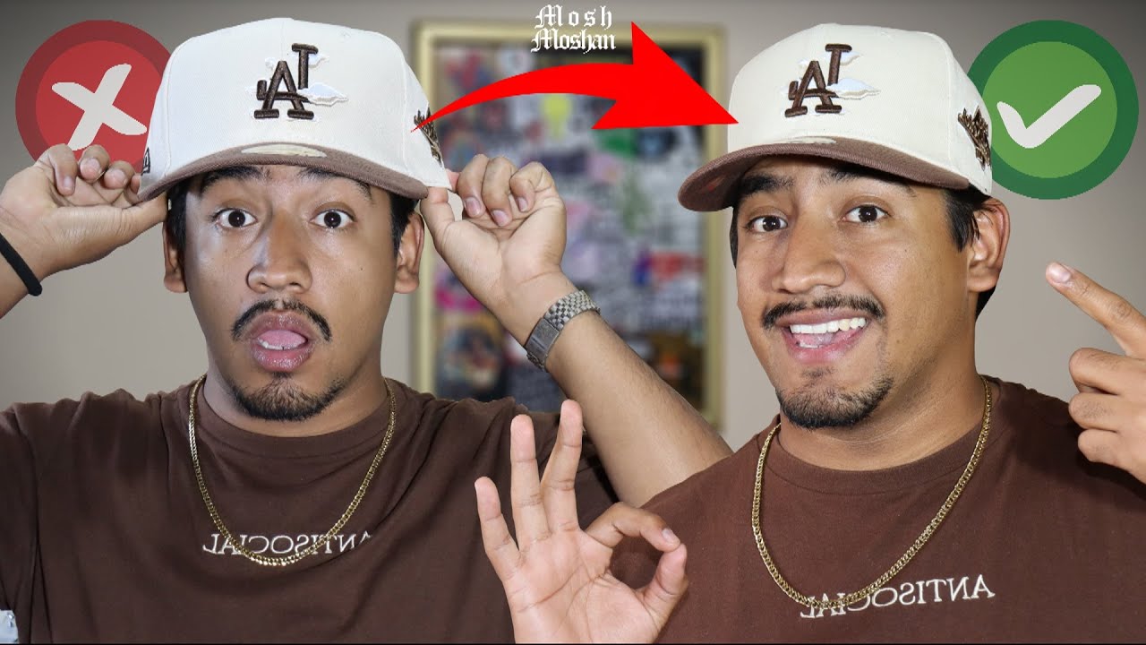 COMO AJUSTAR una GORRA (New Era 59 fifty) a MEDIDA📏 - Mosh Moshan🔥