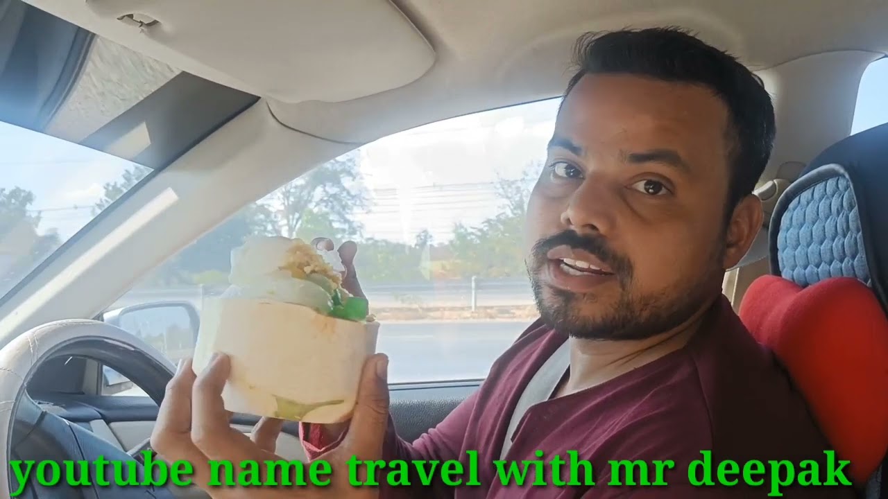 coconut icecream eating in Pattaya(thailand)