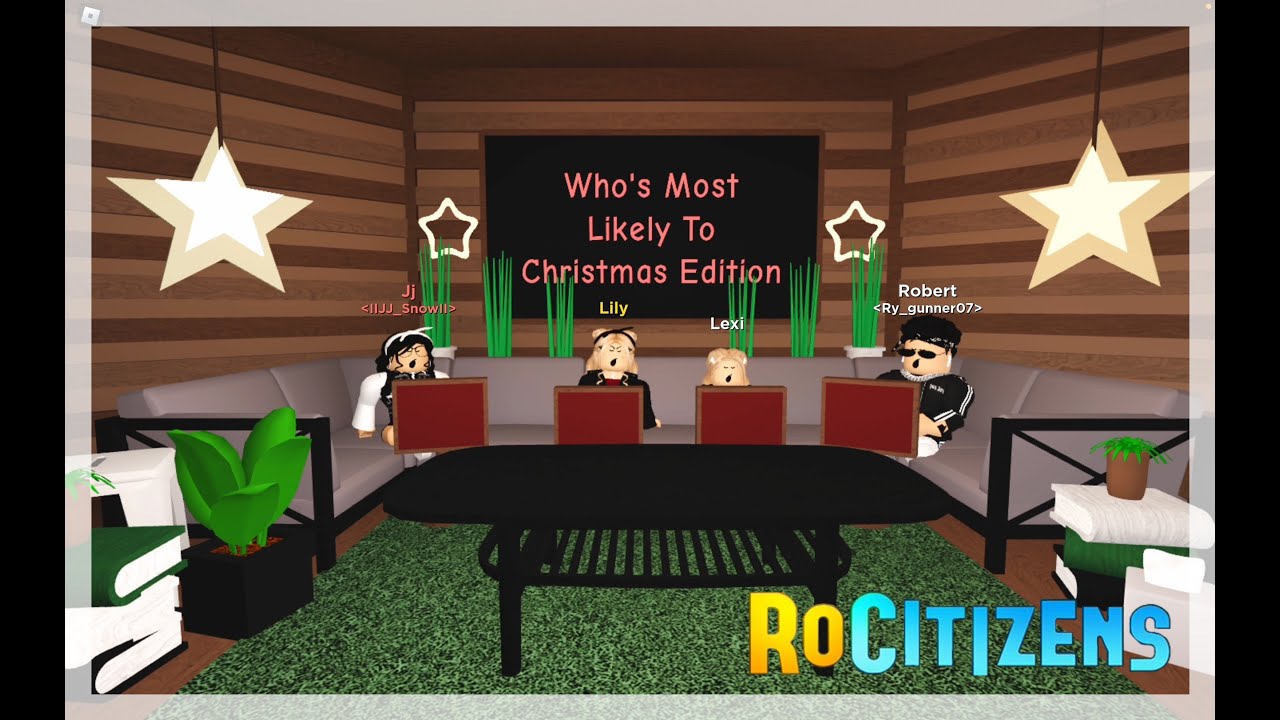 RoCitizen's Who's Most Likely To Christmas Edition