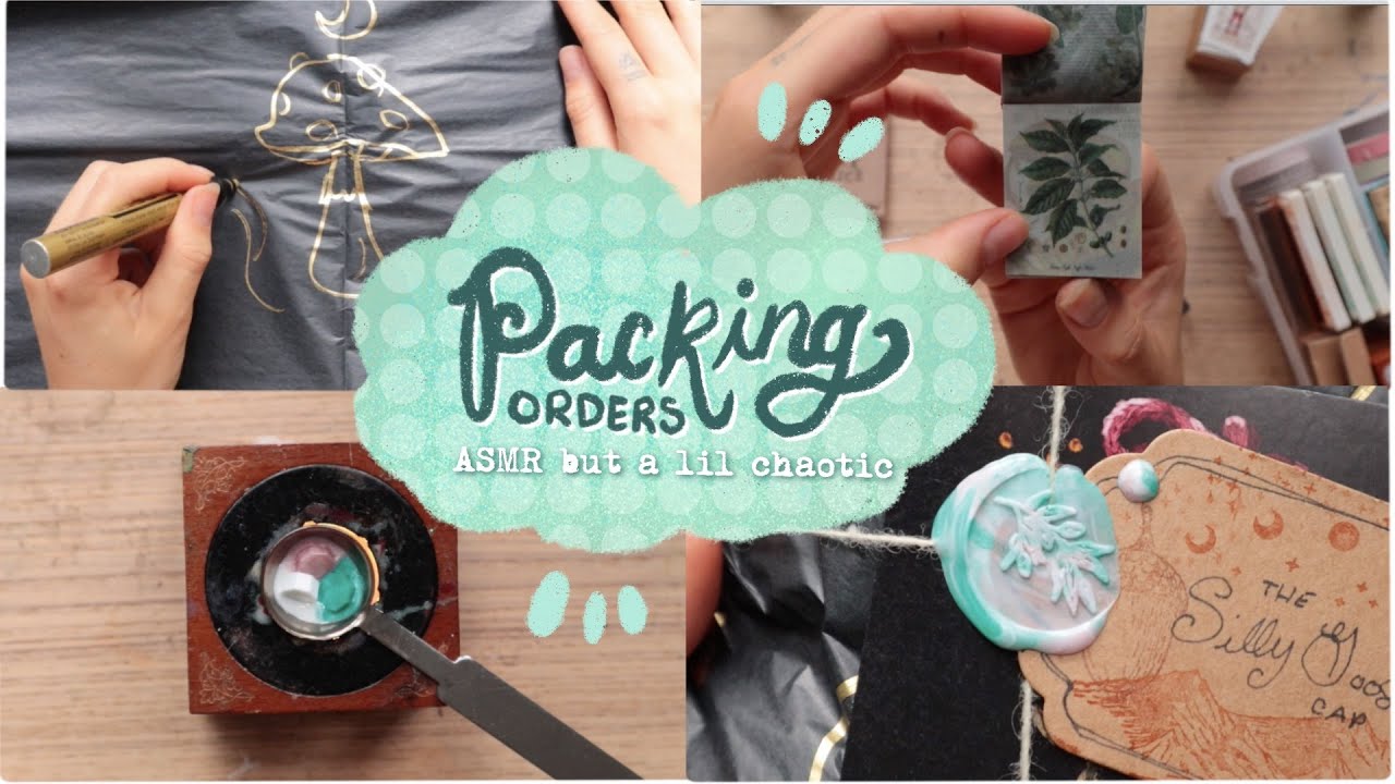 ✶ packing orders for my etsy shop!! ✶  subs/asmr