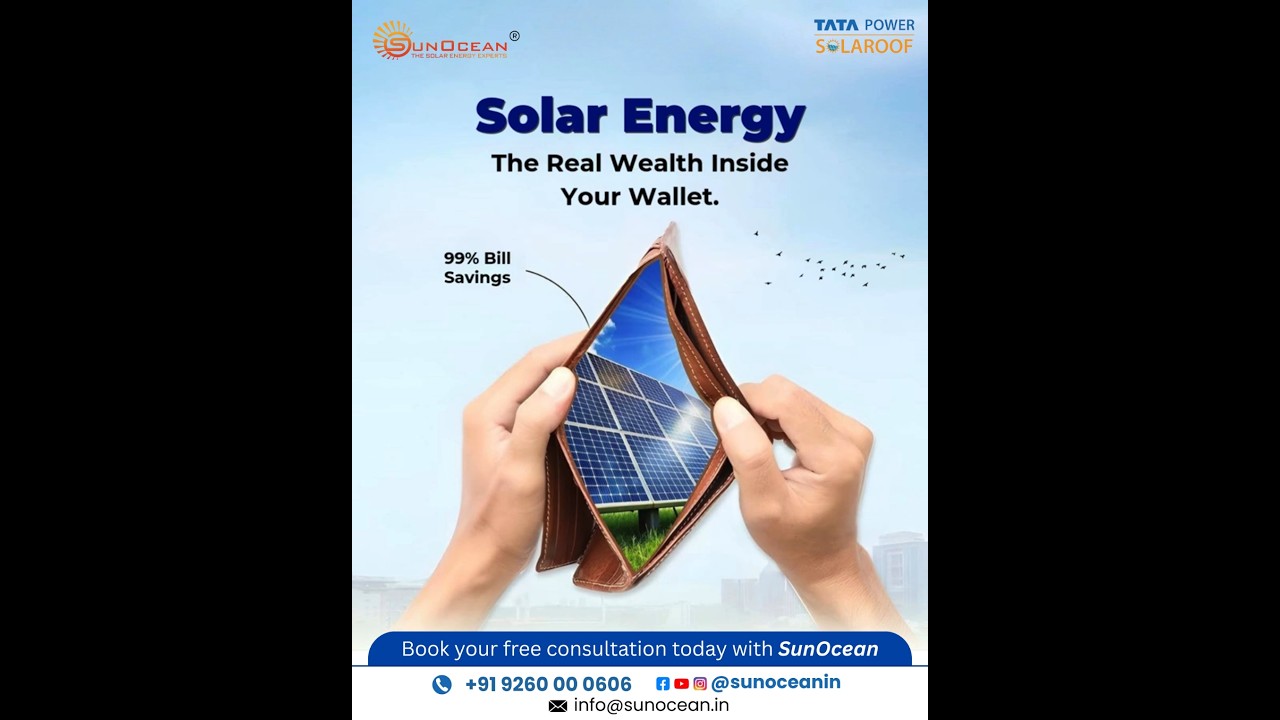 Turn Sunlight into Real Wealth | 99% Electricity Bill Savings | Tata Power Solaroof Sunocean 