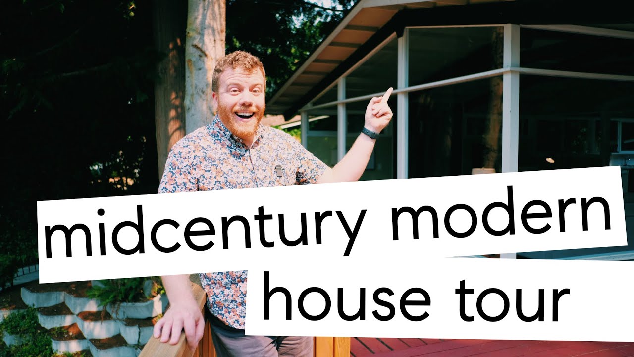 mid century modern house tour in Seattle and renovating our basement
