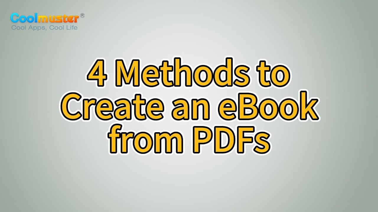 How to Create an eBook from PDFs in 4 Different Methods