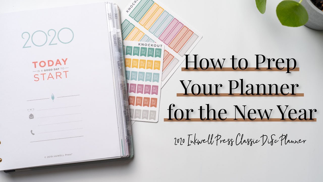 How to Prep Your Planner for the New Year | Inkwell Press Disc Planner
