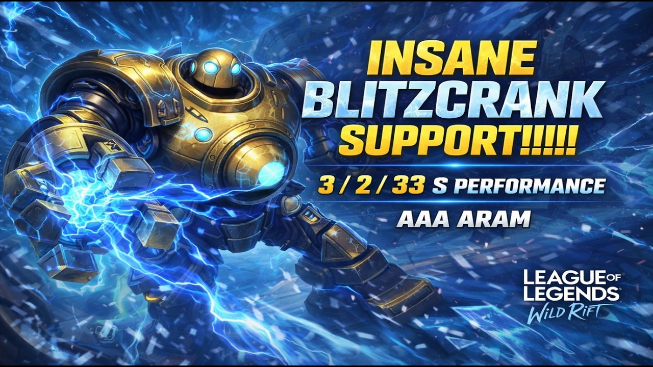 ⚡ Tut Çek Bitir! Blitzcrank Kusursuz Destek! #blitzcrank  #wildrift  #lol